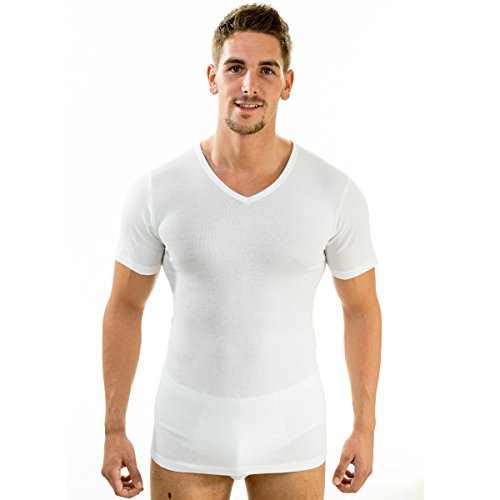 HERMKO Damen Longshirt In Ringeloptik – Warmes, Angerautes Unterhemd Aus Baumwolle/Polyester (Made In EU)