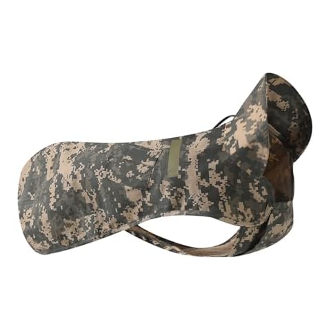 Dog Jacket Vest Coat, Windproof Dog Apparel for Cold Weather Outdoor Walking Hiking Traveling Camo L Cover