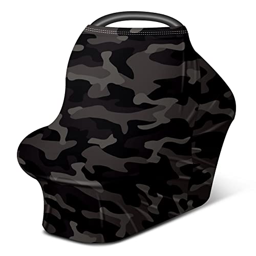 Stretchy Black Grey Camo Cover