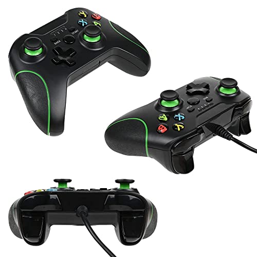 Controle Zamia para Xbox One, controle melhorado com fio para Microsoft Xbox One/X/S/Elite (preto)
