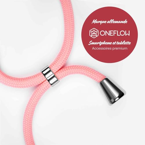 Coque cordon Samsung S25 rose ONEFLOW Twist collier téléphone portable chic - 3