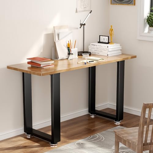 SKYSEN 28" Metal Table Legs, Desk Legs, Coffee Table Legs,Bench Legs for Desk, Coffee Tables, Dining Tables, Benches-28 * 17.7" Square Shape- Heavy Duty- Thickened Material- Black(zt-f-28"*17.7")