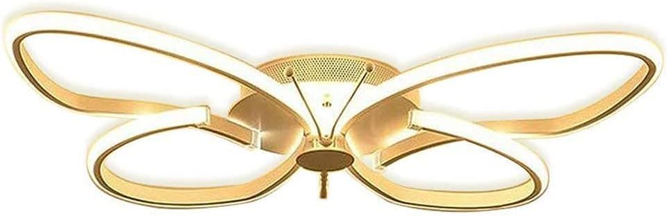 Plafonnier LED papillon dimmable avec télécommande pour salon