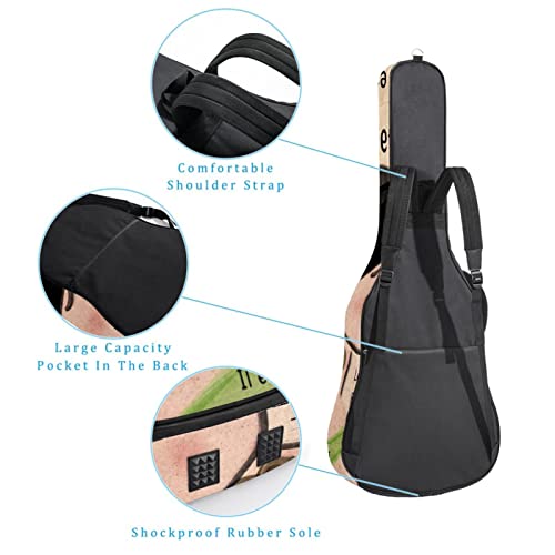 Cherry and Orange Housse de protection rembourrée pour guitare acoustique classique, Multicolore 10., 42.9×16.9×4.7 in… - Les Beatles, Paul McCartney, John Lennon, RIngo Starr, George Harrison Cherry and Orange Housse de protection rembourrée pour guitare acoustique classique, Multicolore 10., 42.9x16.9x4.7 in… – Image 4
