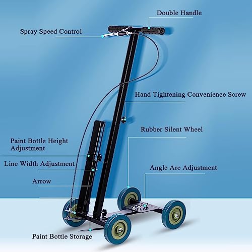 Machine de marquage de ligne réglable pour traçage de sol