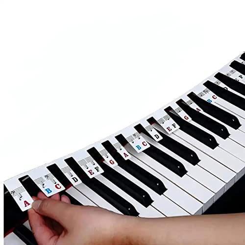 88 Touches Autocollants Pour Clavier De Piano, Étiquettes De Notes En