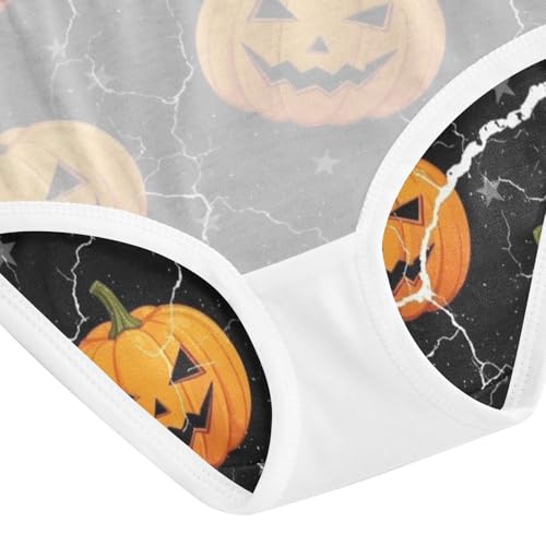 Toddler Girl Panties, Lantern Pumpkins Cotton Underwear for Girls, 2–8 Years4