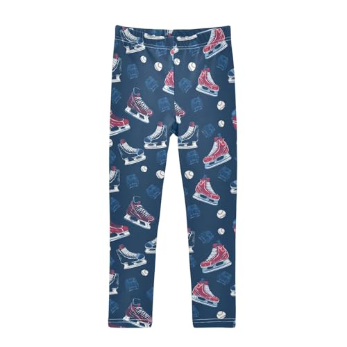 Girls' Athletic Leggings Ankle Length Yoga Dance Pants Kids Teen 4T Slippery Shoes