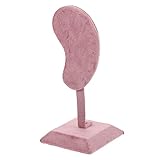 ULTECHNOVO Ohrringhalter Ohrform Ohrclip Aus Grauem Filz Ohrstecker Präsentationsständer Schmuckdisplay Für Zuhause Und Schmuckhandel