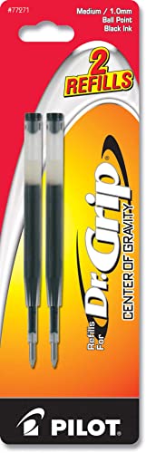 Pilot Dr. Grip Center of Gravity Ballpoint Pen Refills, Medium Point, Black Ink, 6 Packs of 2 Refills (12 Refills Total) – Check Compatibility First - image 3