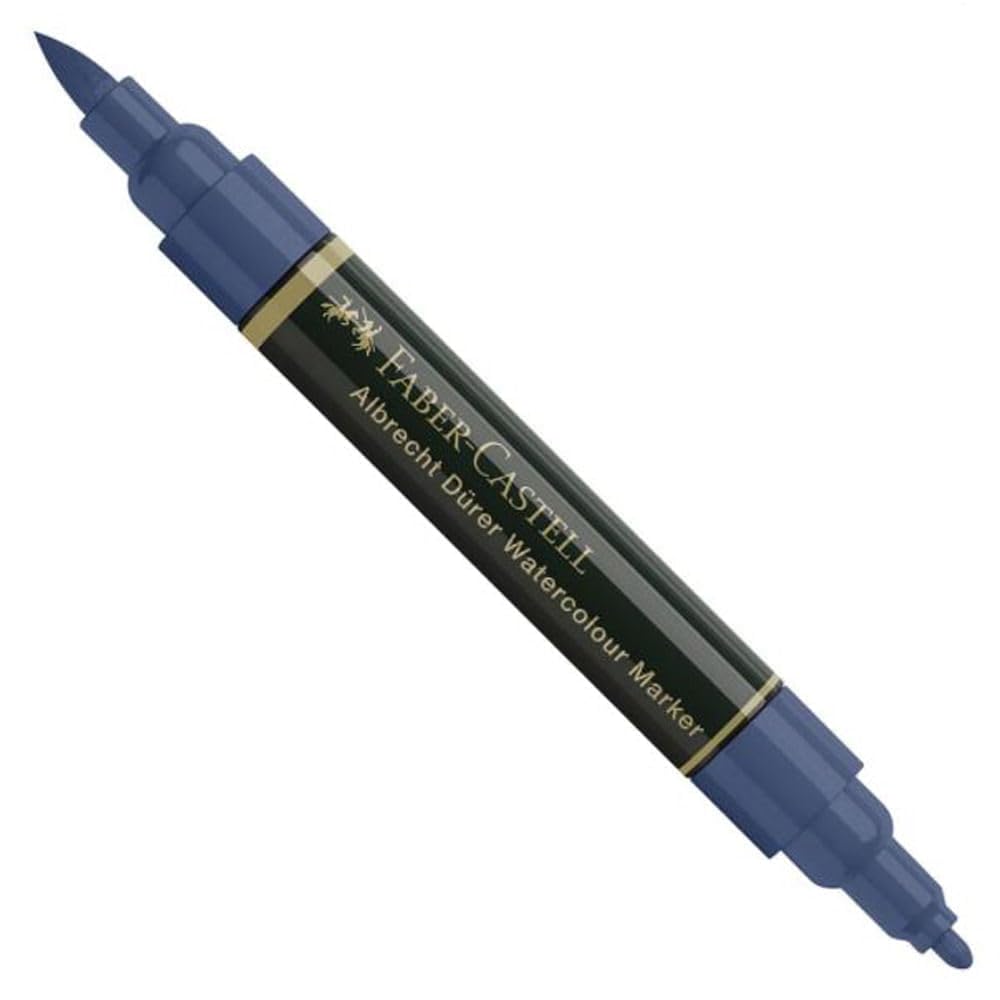 Faber-Castell Art & Graphic Albrecht Dürer Watercolour Marker, Indanthrene Blue, Single Watercolour Marker, for Art, Craft, Drawing, Sketching, Home, School, University, Colouring