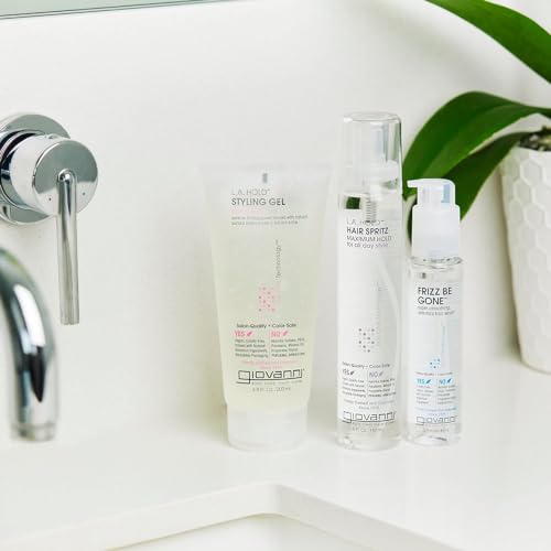 GIOVANNI More Body Hair Thickener - Volumizing Styling Gel, Hair Thickener, Plumps Hair, Seals Split Ends, Adds Shine, Paraben-Free, Color Safe, Natural Botanical Ingredients - 6.8 oz (3 Pack)