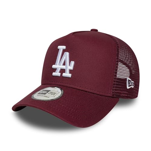 New Era Los Angeles Dodgers A-Frame Trucker Cap Dunkelrot - One-Size