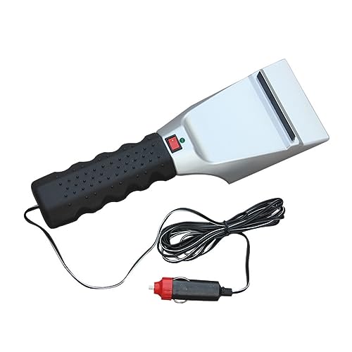 TOPPERFUN 12v Electric Heated Ice Scraper for Windshield Efficient Snow Removal Tool Wiper Instant Heating and Comfortable Grip for