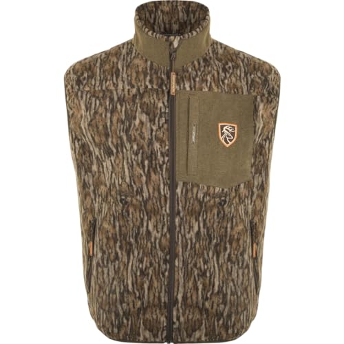 Drake Waterfowl Windproof Layering Vest with Agion Active XL Mossy Oak Bottomland Large