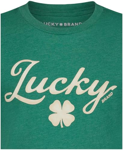 Image of Lucky Brand Boys' Short Sleeve Graphic Crew Neck T-Shirt, Soft, Comfortable, Relaxed Fit