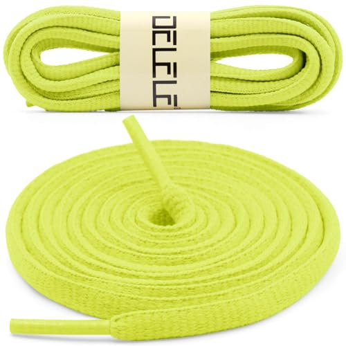 Image of DELELE 2Pair Oval Shoes laces 42 Colors Half Round 1 /4 inchAthletic ShoeLaces for Sport /Running Shoes Shoe Strings