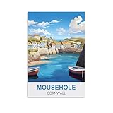 EKOAW Vintage-Reiseposter „Mousehole Cornwall“ auf 