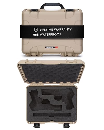 Valise de protection étanche NANUK 910 contre les chocs et l'humidité pour pistolets