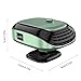Cooling Heater Demister - 360° Rotating Base Car Heater, 2in1 Auto Windshield Defroster | Portable Artifact Winter Heating Fan Cooling & Heating for Travel Camping, Convertible Car Trucks Green White