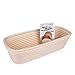 Oval Proofing Basket Set by Bread Story Oval Banneton Brotform Handmade Unbleached Natural Cane Bread Baking Kit with Cloth Liner Plus Bread Baking e-book Course size 12 x 5.5 inch