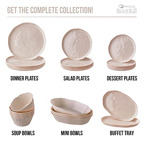 Silver Spoons 1443-SIS Mini Dessert Bowls | Oval Dessert Plates thumb #1