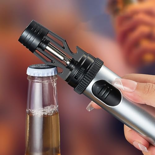 Mechero de butano recargable con soplete regulable para hombres 6