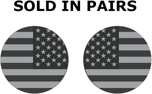 Miniatura 4 de Insertos de insignia superior de gel de bandera estadounidense negra y gris, compatible con Harley Davidson 2008-2023 con frenos Brembo de stock. Se