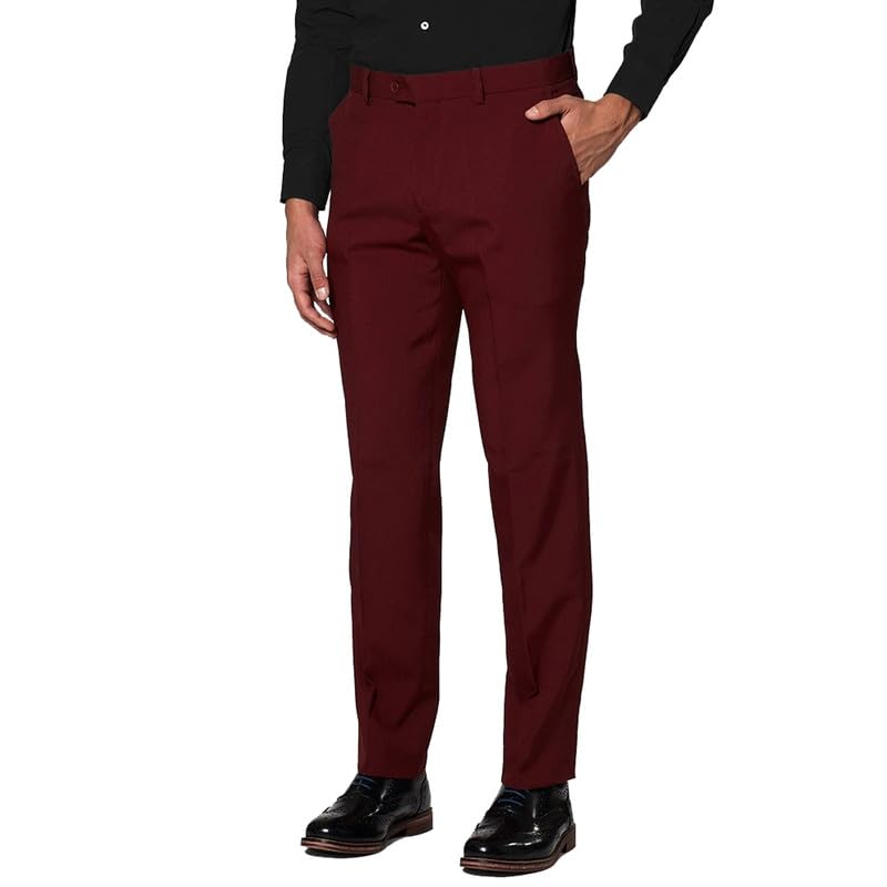 Men's 2 Piece Slim Fit Suit Set Two Button Blazer + Pants Casual Tuxedo Set for Wedding Party Jacket Dress Suit4