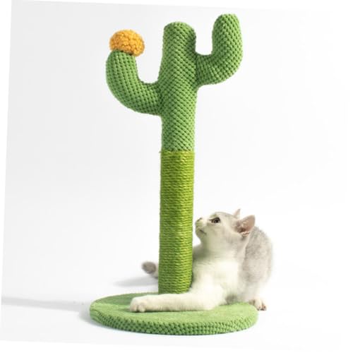 Rascador para gatos DECHOUS 33x29x29 cm color verde miniatura 5