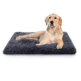 Paco Home Hundebett Katzenbett Flauschig Hundekissen Donut Hundedecke Hund Katze Hundekörbchen Katzenkorb Waschbar, Farbe:Anthrazit, Größe:60x100 cm