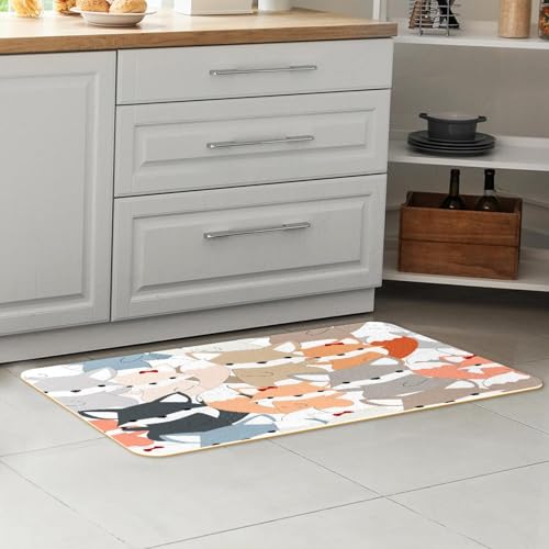 Alfombra de cocina para pasillo y cuarto de lavado VAPOKF con zorros para bebé 7