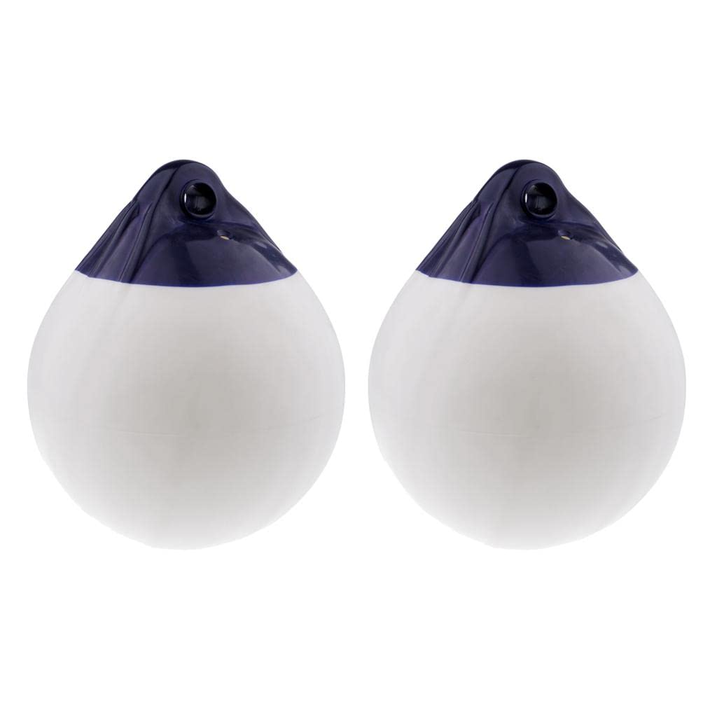 2 Pièces Bouée Bateau Gonflable PVC Anti-adhérence de et Imperméable Adaptée à La Pêche Aquaculture Port Décoration Nautique