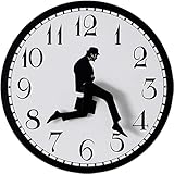 YtotY Ministry of Silly Walks Clock, 10 Inch Silly Walk Wall Clock, Funny Modern Silent Wall Watch Clock for Hotel, Living Room Decor for Living Room Decor, Bedroom, Kitchen, Novelty Home Decor Gifts