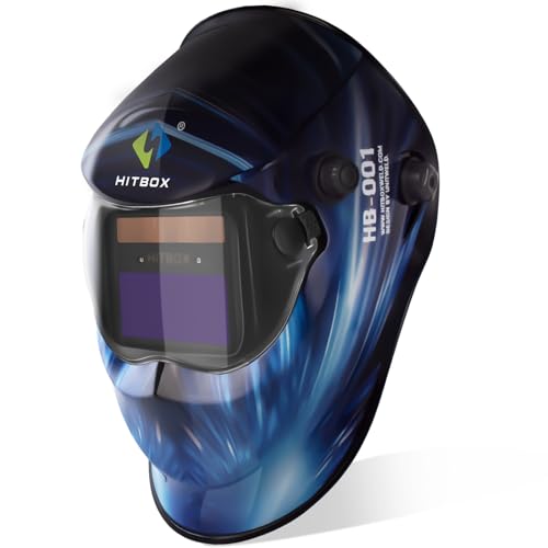 HITBOX Masque de Soudeur Automatique 3.64 "X1.77