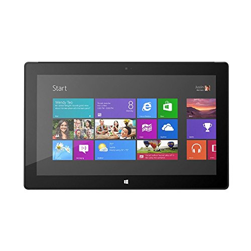 Microsoft Surface Pro 1 Tablet 128 GB Dual-Core i5 Touch Cover Bundle, Black (Renewed)