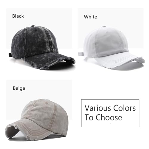 Image of Classic Washed Distressed Vintage Baseball Cap Unconstructed Soft Cotton Denim Dad Hat for Men Women