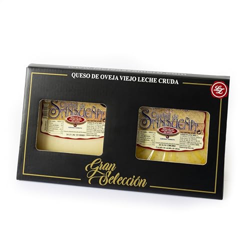 Queso Viejo Ciudad de Sansueña (Pack 2 unidades a elegir:Curado,AOVE,Trufa y Curado) Ideal Cesta Gourmet Regalo de Oveja Receta Artesanal Curación 12 meses