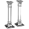 Marquis by waterford treviso pair candlestick 10 clear  urban country home decor