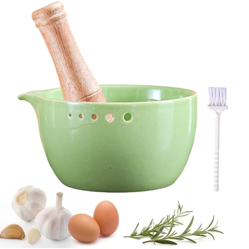 Cuenco Rallador De Jengibre - Accesorio de Cocina para Triturar y Rallar Alimentos, Rallador De Ajo | para Chocolate Queso Patata Cítrico Salsas Casa Camping Apartamento Apasionado