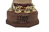 Personalized Laser Engraved Round Lighted Oak Cork Display fits Blanton's Bourbon Horse Cork Stoppers, Whiskey *Not made by or affiliated with Blanton's*