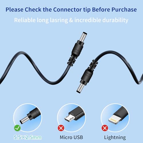 Cable de alimentación para monitor 19V DC para ASUS, HP, Dell miniatura 5