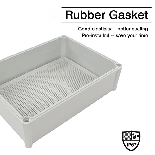 Boîte de distribution extérieure étanche 380x280x180mm en ABS robuste - 4