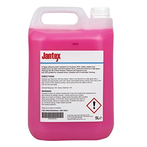 Jantex Floor Cleaner Liquid 5l - Effective Against Dirt, Grease and Heel Marks CF990 - Image 5