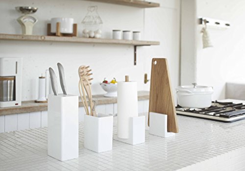 山崎実業 キッチンナイフスタンド カレ ホワイト 7315