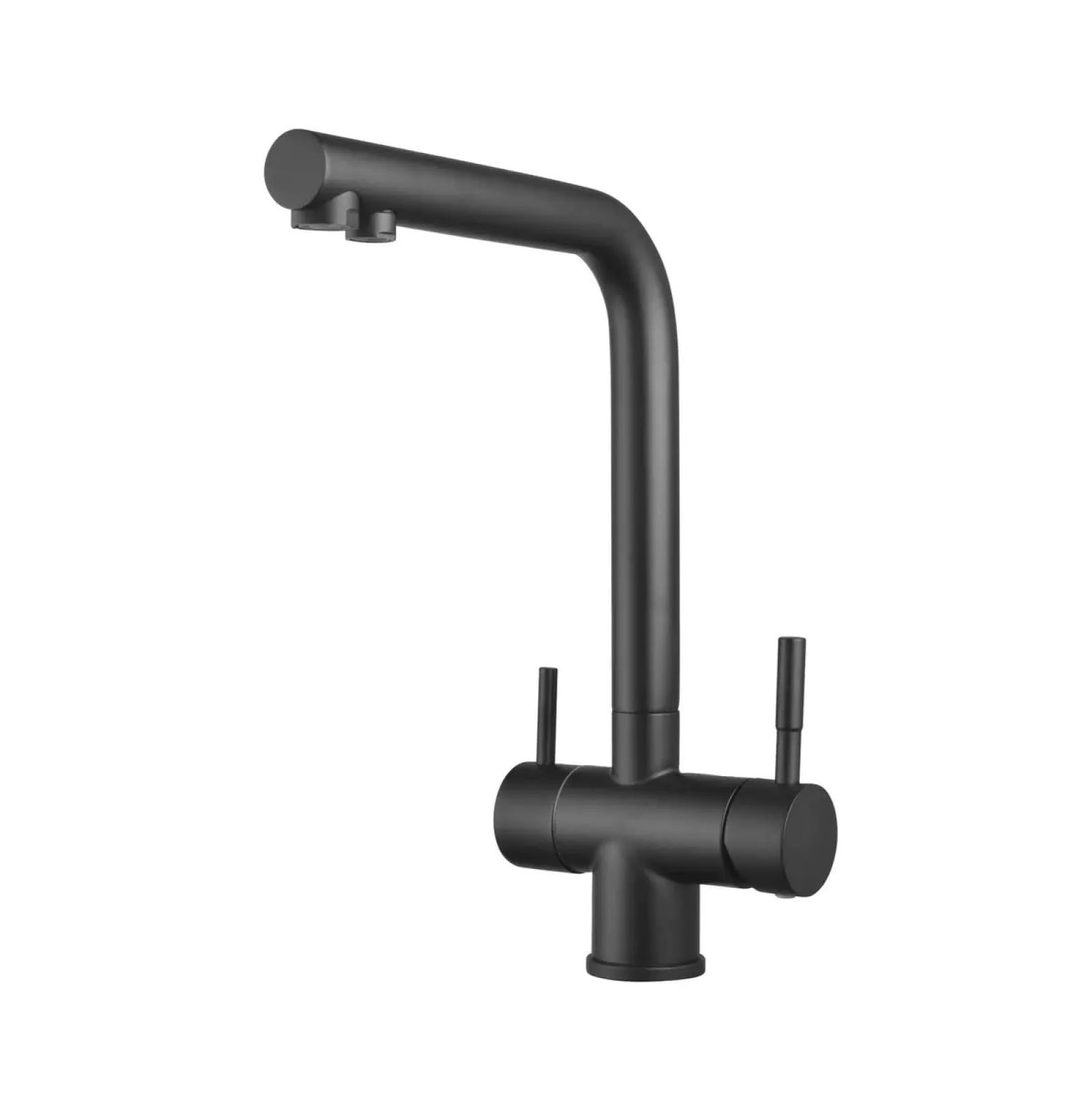 Fanjubei Black 304 Stainless Steel Kitchen Hot And Cold Water Purification Sink Faucet