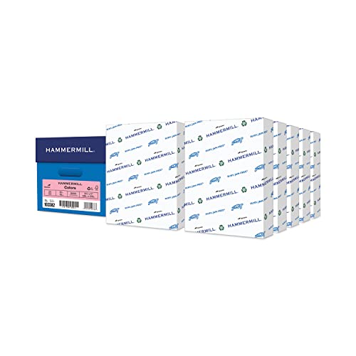 Image of Hammermill Colored Paper, 20lb Pink Printer Paper, 8-1 /2 x 11-1 Ream (500 Sheets) - Made in the USA, Pastel Paper, 103382R