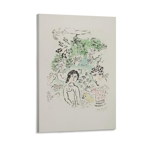 Impression sur toile Marc Chagall 20x30cm sans cadre pour décoration murale