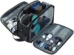 ZEEMO Toiletry Bag for Men, 6L Water-Resistant Leak-Proof Dopp Kit, Multi-Pocket Large Capacity Travel Toiletry Organizer, Black