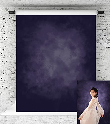 Kate 5ft(W) x7ft(H) Purple Abstract Photography Backdrop Texture Microfiber Old Master Backdrop Professional Head Shot Portrait Photo Background